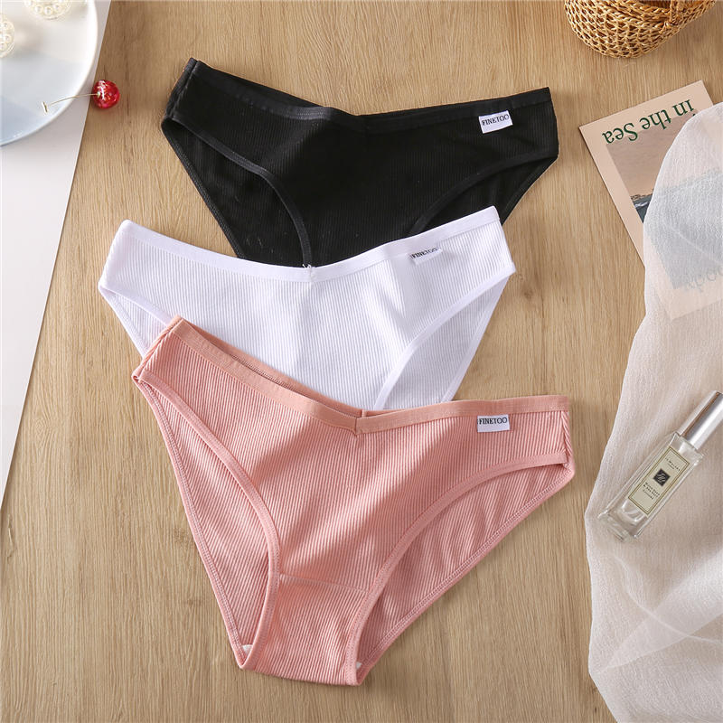 3Pcs/set Women Cotton Panties S-3XL Big Size Female Underwear Solid Color Briefs  Underpants Ladies Cotton Panty Lingerie