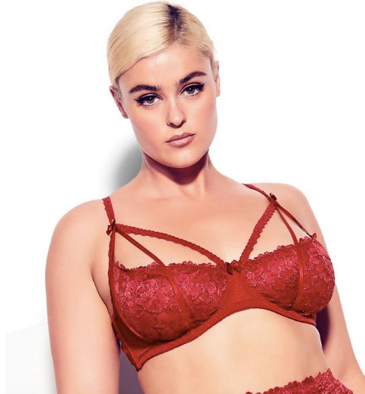 Plus Size Olivia Strappy Lace Bra